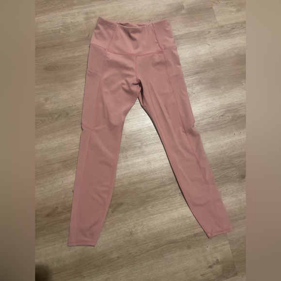 limitless Pants - High waisted pocket leggings activewear Dusty pink